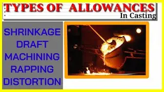 TYPES OF ALLOWANCES IN SAND CASTING || HINDI ||