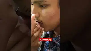 Kid Making his Instant Mustache #shorts #shortvideo #funnyshorts #trendingshorts