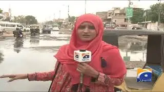 Karachi Saudabad Main Severage Pani Se Sarken Tootphhoot Ka Shikar