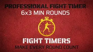 6R Professional Boxing Timer &ndash; 6&times;3 Minute Rounds | Bells & 10s Clapper Alerts | No Music