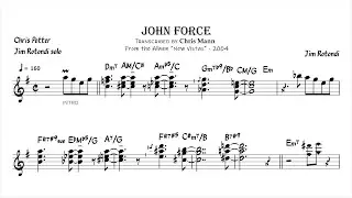 Chris Potter, Jim Rotondi - John Force (tenor sax transcription)