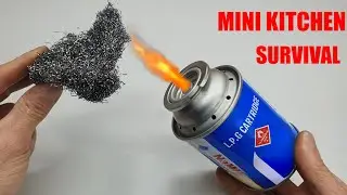 Простая, эффективная, легкая в изготовлении мини-печка! Удобна для выживания во время путешествий.