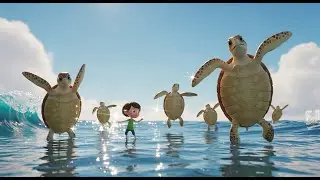 Zehn kleine Schildkr&ouml;ten bewegen ihre Bein 🐢🔟 | Kinder-Mitmachlied