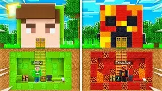 PrestonPlayz против Jelly: СЕКРЕТНАЯ БИТВА за строительство подземной базы! (Испытание Minecraft)