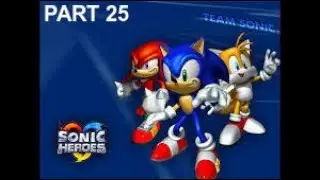 Sonic Heroes 100% Gameplay Part 25 - Team Sonic's Rail Canyon 100% Complete