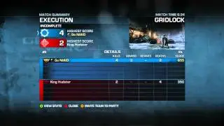 Go Go vs King Hudster Map 2 Scoreboard