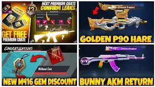 🤯 NEXT Premium Crate Pubg leaks | New M416 Pre-order Event | Golden P90 In Luck Spin | PUBGM