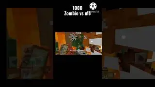 #minecraft but 1000 zombie vs me