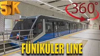 ISTANBUL TRIP 🇹🇷 F1 Taksim–Kabataş funicular line 360° 5K