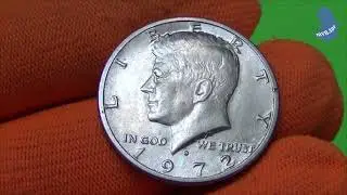50 центов (1/2 доллара, half dollar) 1972 года .монетный двор D. страна США. #530