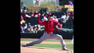 Shohei Ohtani Slow Motion Pitching Mechanics (Third Base Side View)