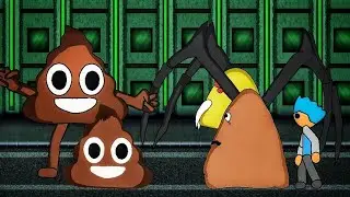 Evil spider Poulina and Pou vs Miss Poo. Bou's revenge 2d animation