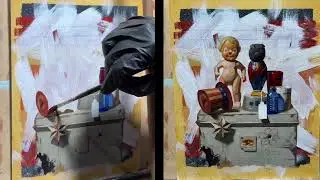 REAL TIME painting for this color study