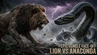 Lion vs Anaconda | Epic Jungle Battle | Hyper-Realistic AI Cinematic Video#aivideo #anaconda #viral