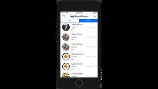 Place Rating iOS App Part I. iOS App with Realm DB.