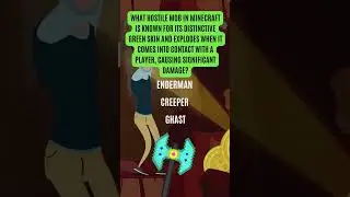Iconic Minecraft Mob  #videogametrivia #shorts