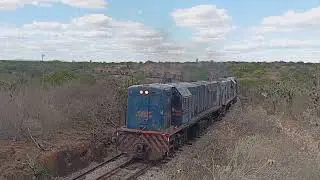 VLI: INCRÍVEL; Passagem do trem carregado em curva registrado do alto