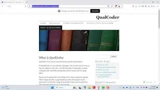 How to install and set-up Qualcoder for Qualitative data analysis in windows? || Part-1