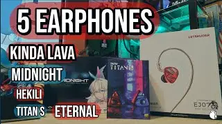 5 наушников: Kinda Lava/ Midnight/ Titan S/ Hekili / Eternal