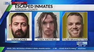 Search continues for 3 escaped inmates in Madison County