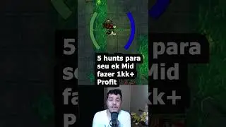 Tibia - ATEN&Ccedil;&Atilde;O FARMADOR: 05 hunts neutras com profit de 1kk no #tibia #foryou #gaming