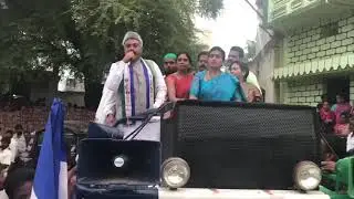 Mateen Mujaddady in a roadshow along with Actress Roja Selvamani MLA