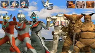 UFE3:Ultraman taro/Ultraman Jack/Evil Digga VS King Joe/Gomorrah/Gudun