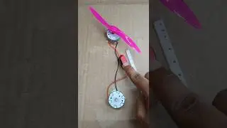 How to Spin a 2-Wing Propeller Using a DC Motor Without Battery | #shorts #dcmotor