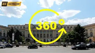 Explore National Military Club & Royal Palace in 360 VR | Historic Bucharest Landmarks