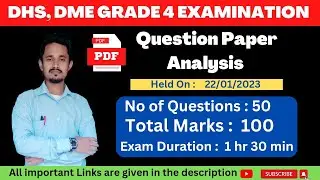 DHS, DME Grade 4 questions paper analysis 2023
