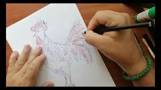 Doodle Art Rooster | Easy Drawing Tutorial