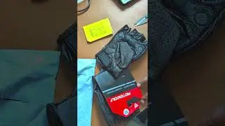 Motowolf Leather Half Finger Riding Gloves..Comment for Review and Purchase Link - #unboxing #gloves