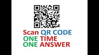Scan QR Code Once One time one answer per user