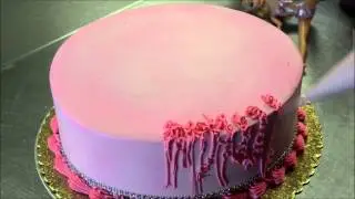 Pink Happy Birthday Cake