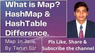 Map in Java by Tarun Sir ||  HashMap & Hash Table Difference.