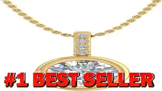 1 2 to 3 4 Carat Diamond Solitaire Pendant Necklace in 14K Gold - B08FC9KGW7