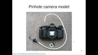 The Pinhole Camera Model for Computer Vision