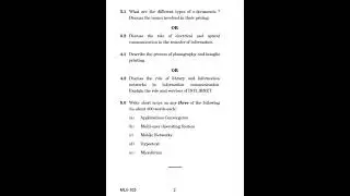 MLII - 103   June 2021 Question Paper
