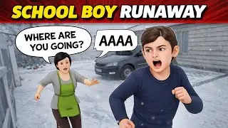 Finally I was Escape From House From  Rooftop In School Boy Runway