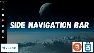 Side Navigation Bar Using HTML and CSS