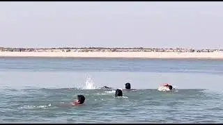 Brahmaputra river swimming