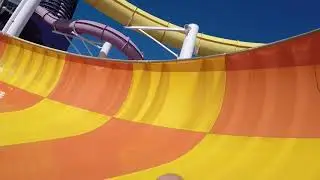 My ride on the NCL Bliss waterslide