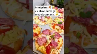 Mini Pizza 🍕 cu aluat pufos și muuult casacaval &hellip;
