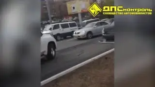 Бешеный Прадо на улицах Владивостока