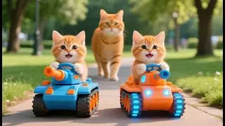 Mama Cat Trims Fur on the Farm and Makes Tiger Hat For Kittens At Home🐾🎩🐯