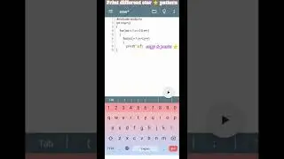 print different star ⭐ pattern||programming in c language #shorts #coding gyan