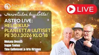 ASTRO LIVE: pe 30.1.2026 klo 18 Planeetta Uutiset helmikuu