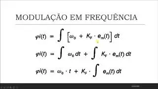 SISTEMA DE TELECOMUNICAÇÕES - MODULAÇÃO EM FREQUÊNCIA (MODULAÇÃO ANGULAR)