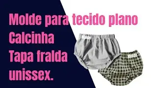 calcinha tapa fralda para tecido plano com molde gr&aacute;tis/Gl&aacute;ds Bandas, Costurandopano.com