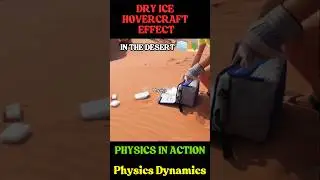 Dry Ice Glides Like Magic on Desert Sand! 🧊✨ #Physics #shorts